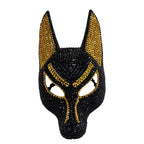Anubis-Inspired Full-Face Mask for Halloween and Masquerade