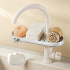 Faucet Sponge and Rag Drain Rack, Kitchen Sink Storage
