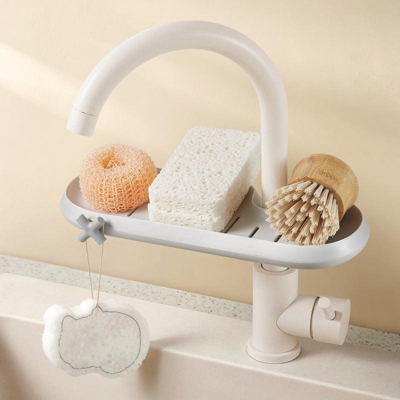 Faucet Drain Rack Sponge Rag Storage Drain Rack