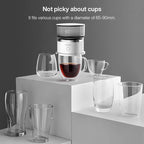 Mini Electric Coffee Grinder & Brewer – Automatic Drip Coffee Maker with Stirring Cup