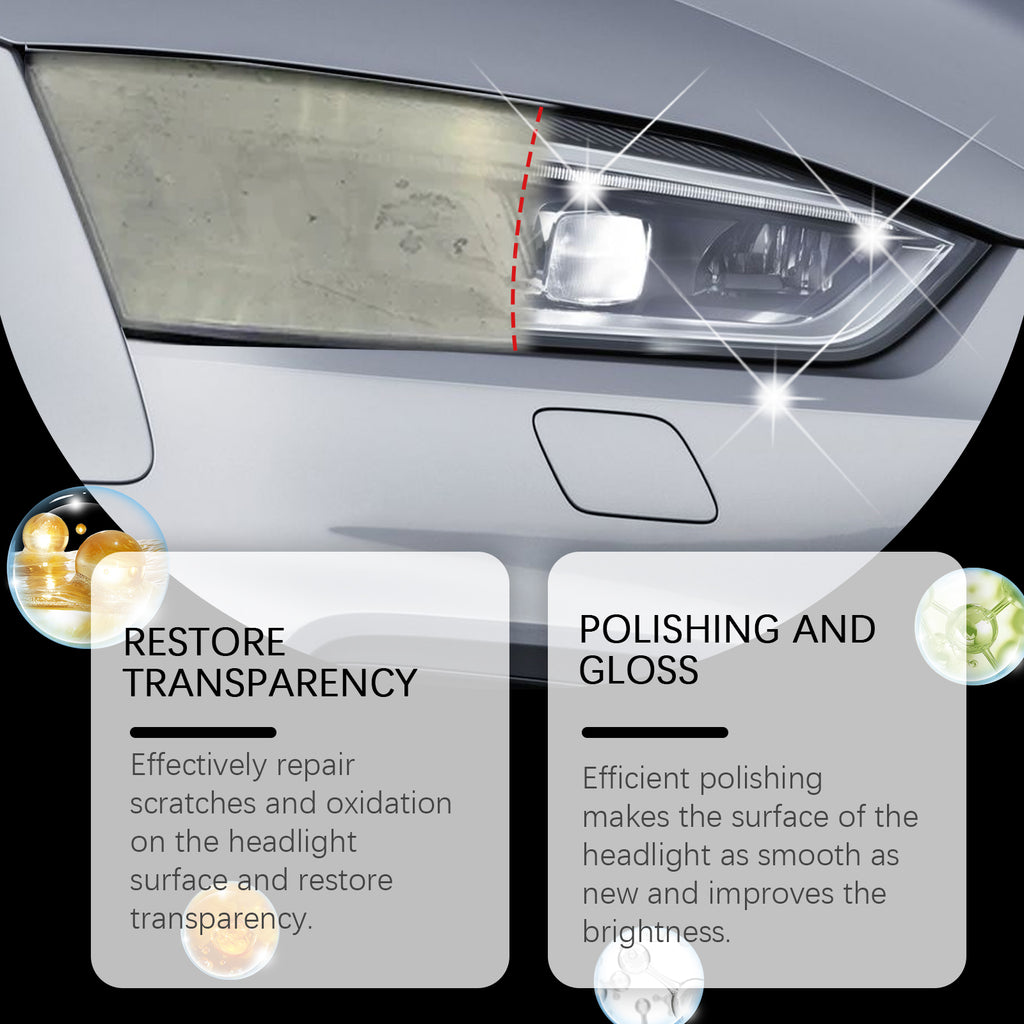 Rayhong Car Headlight Repair And Polishing Paste (100ml) Car Headlight Decontamination, Dust-Proofing, Scratch Refurbishment, And Car Paint Care Agent