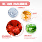 Overnight Strawberry Lip Mask with Honey and Collagen
