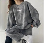 Spring and Autumn New  Hip-Hop Tie-Dye Fashion Set, Loose Hoodie and Wide-Leg Sweatpants, Two-Piece Outfit
