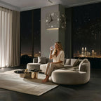 Nordic Dual-Glow Silent LED Corner Wall Clock, Modern Minimalist Decor