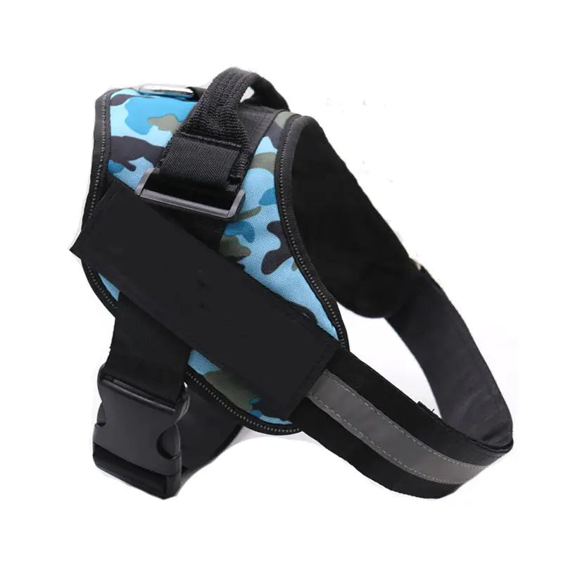 Personalized No-Pull Reflective Dog Harness with Custom Patch
