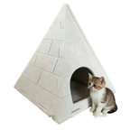 New Splicing Felt Pyramid Cat Nest Simple Home Style Pet Sleep Nest Detachable Washable Cat House