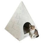 Felt Pyramid Cat House, Detachable and Washable Pet Nest