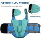 Adjustable Dog Life Vest with Reflective Stripes – High Buoyancy, Breathable Safety Jacket for Water Sports & Swimming