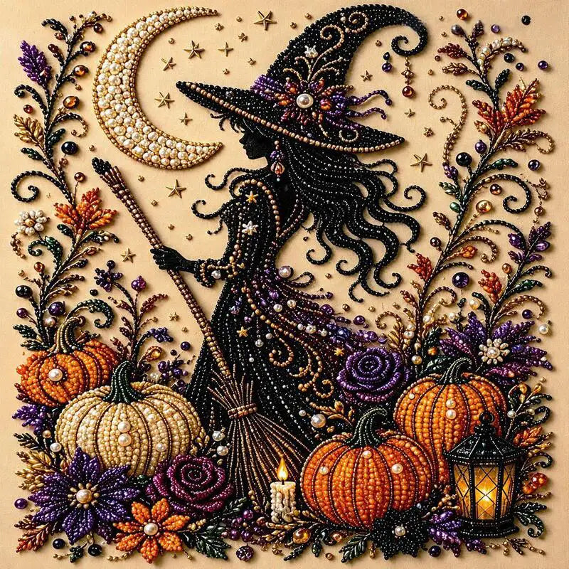 DIY Ghost Diamond Painting Kit for Halloween Wall Decor