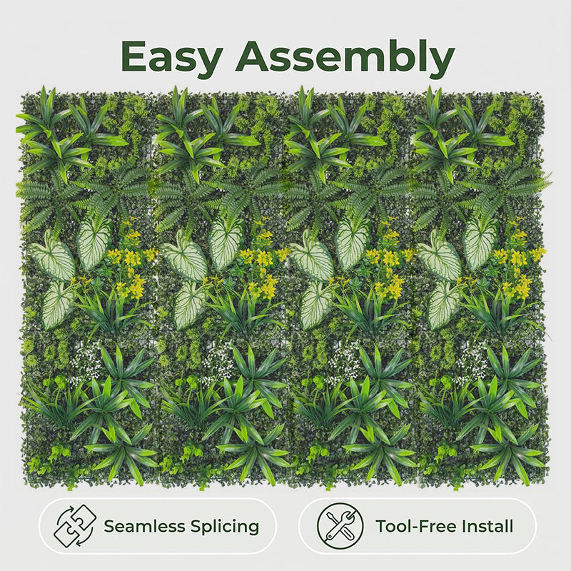 40×120cm Artificial Green Wall Panel – Faux Plant Grass Mat for Door, Background Wall, Party & Home Decor
