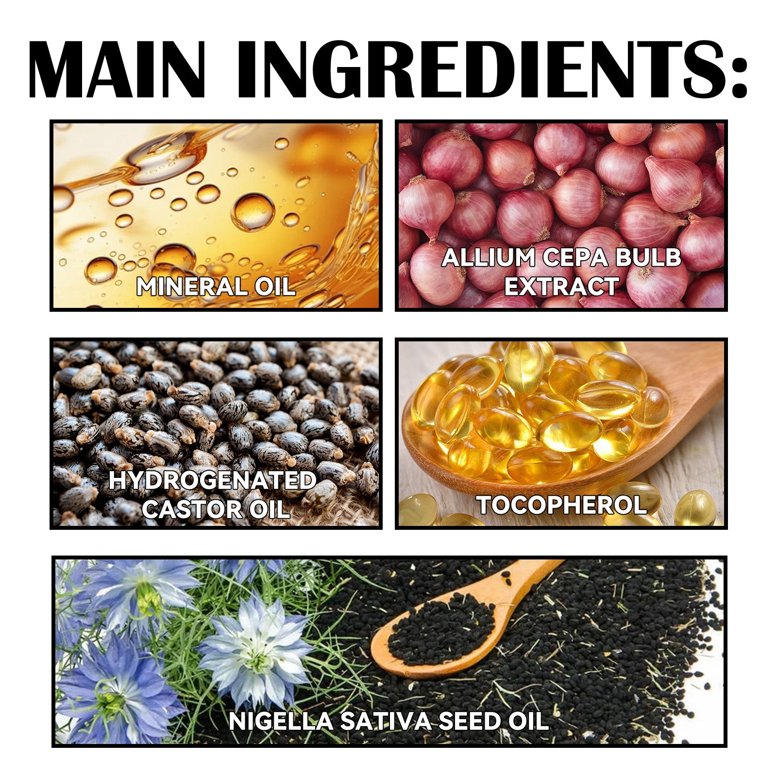 Eelhoe Red Onion And Black Seed Oil Hair Care Essential Oil, Nourishing And Nourishing Hair, Smoothing And Repairing Dry Hair