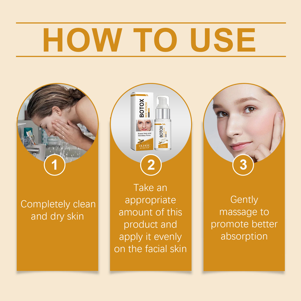 OUHOE Bee Venom Facial Lotion Hydrates, Moisturizes, And Brightens The Skin, Gently Nourishing Facial Care Lotion
