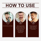 East Moon Men's Beard Care Balm, Nourishing Thick Soft Bright Moisturizing Beard Cream