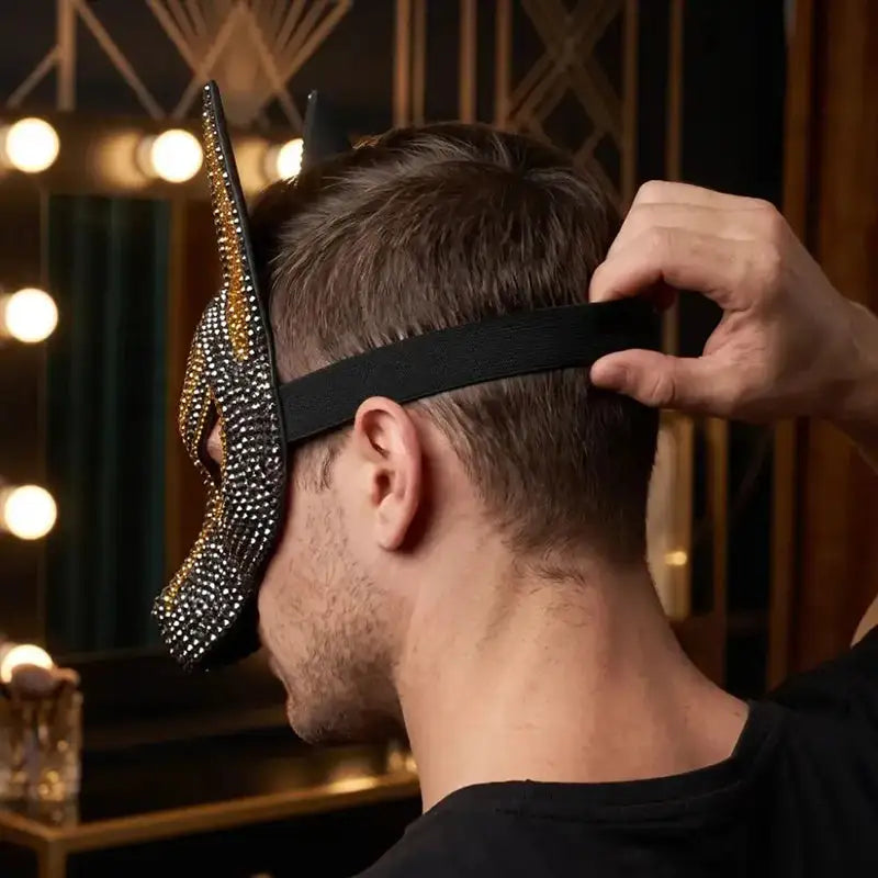 Anubis-Inspired Full-Face Mask for Halloween and Masquerade
