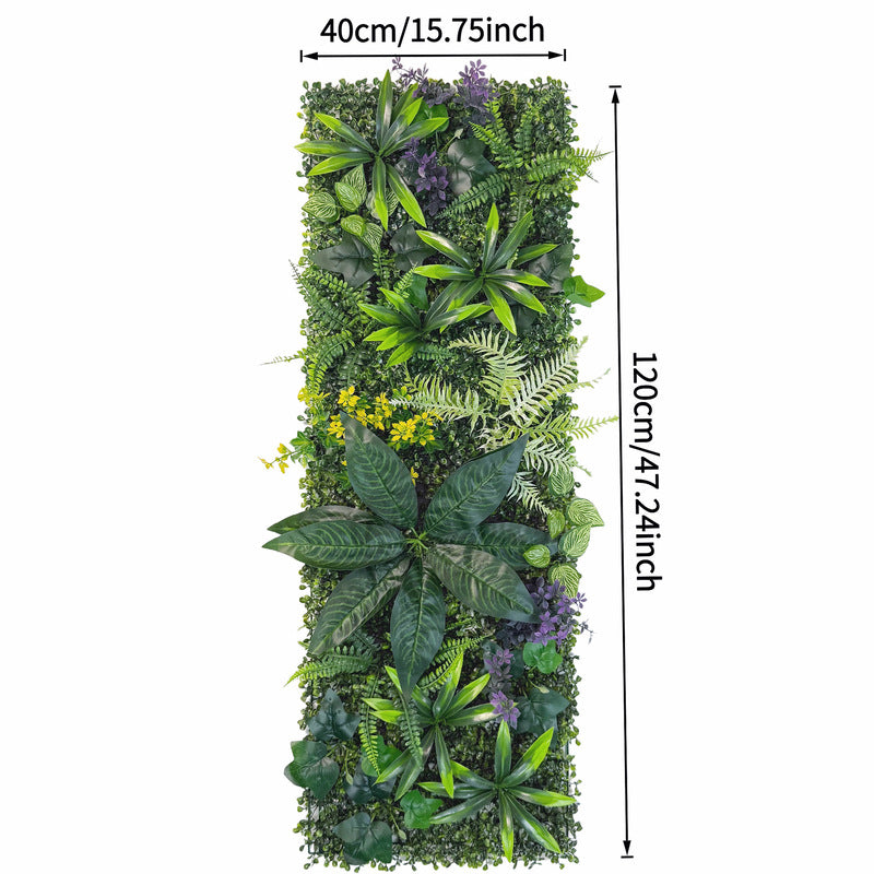 40×120cm Artificial Green Wall Panel – Faux Plant Grass Mat for Door, Background Wall, Party & Home Decor