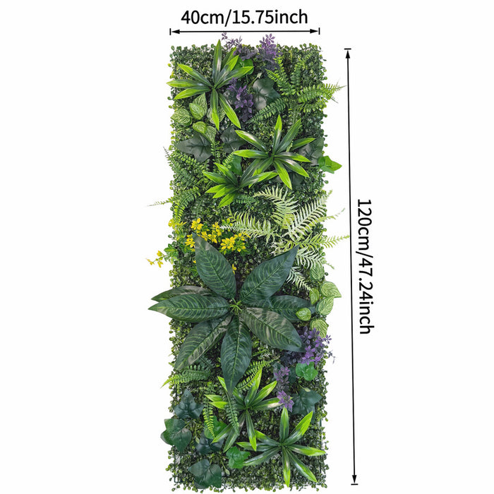 40×120cm Artificial Green Wall Panel – Faux Plant Grass Mat for Door, Background Wall, Party & Home Decor