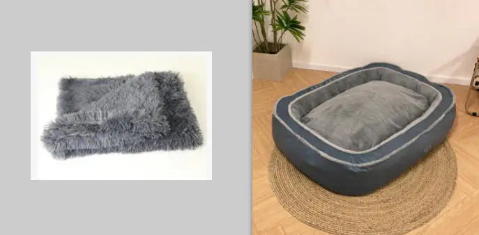 Dog Sleeping Bag Bed for Puppies and Small Dogs, Cotton-Filled