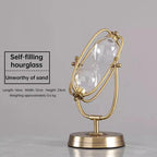 Vintage Metal Hourglass Sand Timer for Desk and Home Decor