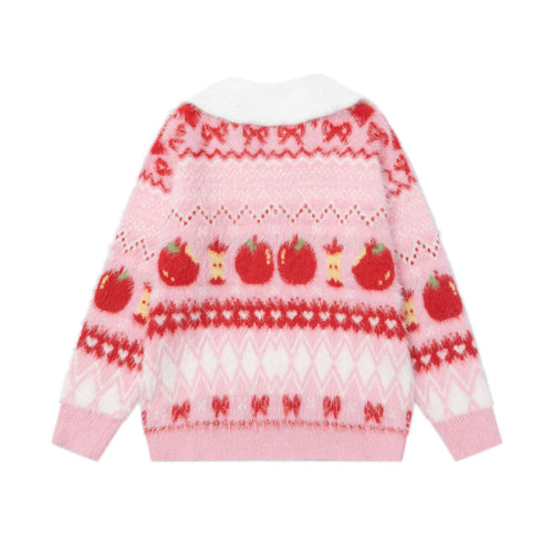 Color-Blocked Shawl Collar Sweater - Striped Casual Pullover