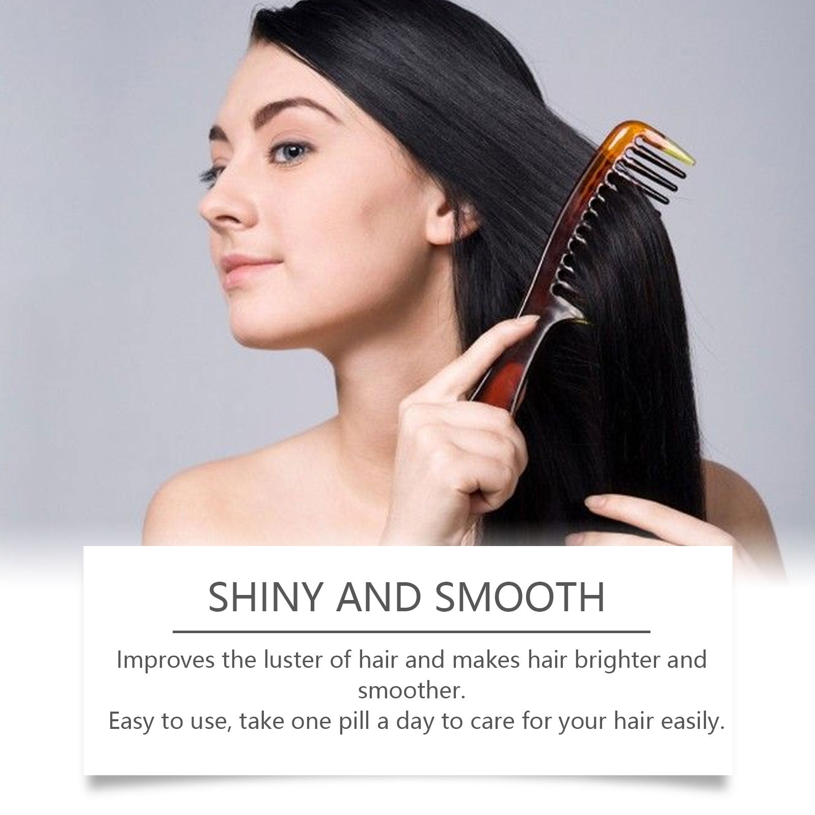 Hoegoa Vitamin Hair Care Essence Capsules, Nourish And Repair Frizzy Hair, Soft And Glossy Hair Care Capsules