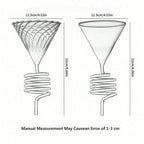 Spiral Cooling Pour-Over Coffee Filter Holder, Ins-Style Americano Dripper Stand with Spiral Chilling Design