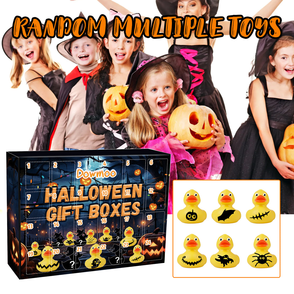 Halloween Duck Blind Box, 24-Grid Countdown Surprise Set