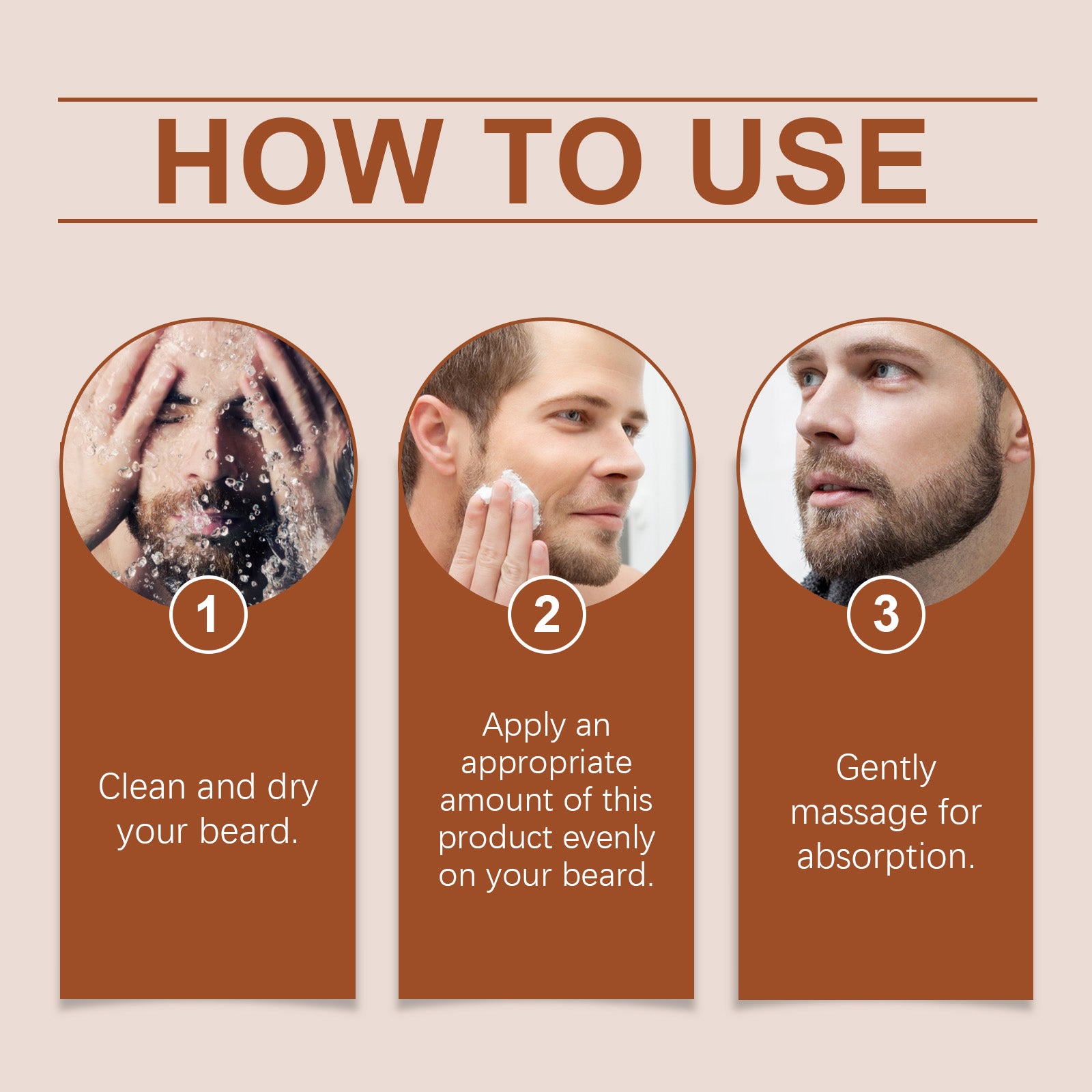 Men's Beard Care Cream Sandalwood Ingredients For Beard Care For Men With A Variety Of Skin Types