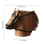Horse Head Jewelry Organizer Box, PU Leather Makeup Storage