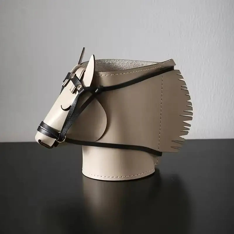 PU Leather Horse Head Jewelry & Makeup Organizer Box
