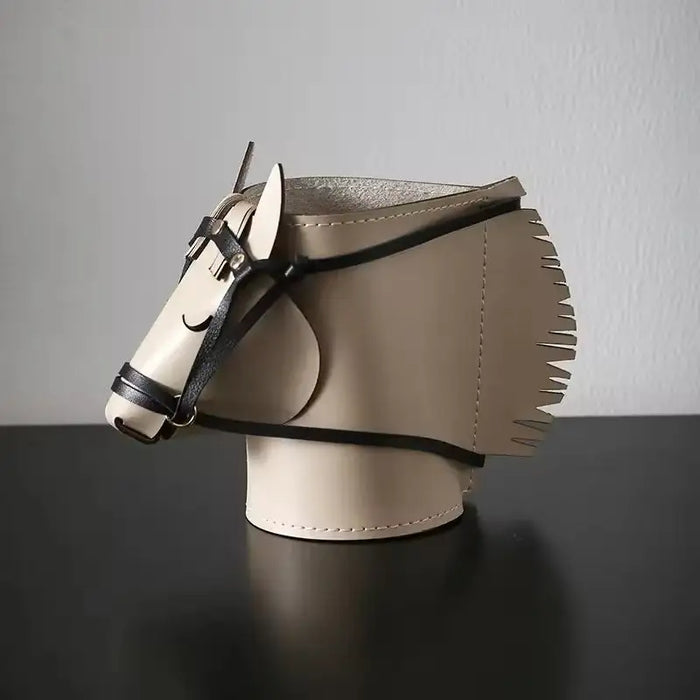 PU Leather Horse Head Jewelry & Makeup Organizer Box