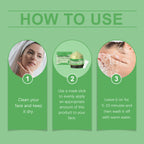 OUHOE Green Tomato Clean Clay Film Hydrating, Firming, Cleansing And Purifying Pores Facial Skin Smear Clay Film