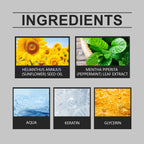 Keratin Hair Mask with Mint Leaf Extract, Deep Moisturizing