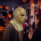 Lizard Man Basilisk Mask – Realistic Scaled Full Face Latex Reptile Headpiece, Unisex Adult Horror Costume