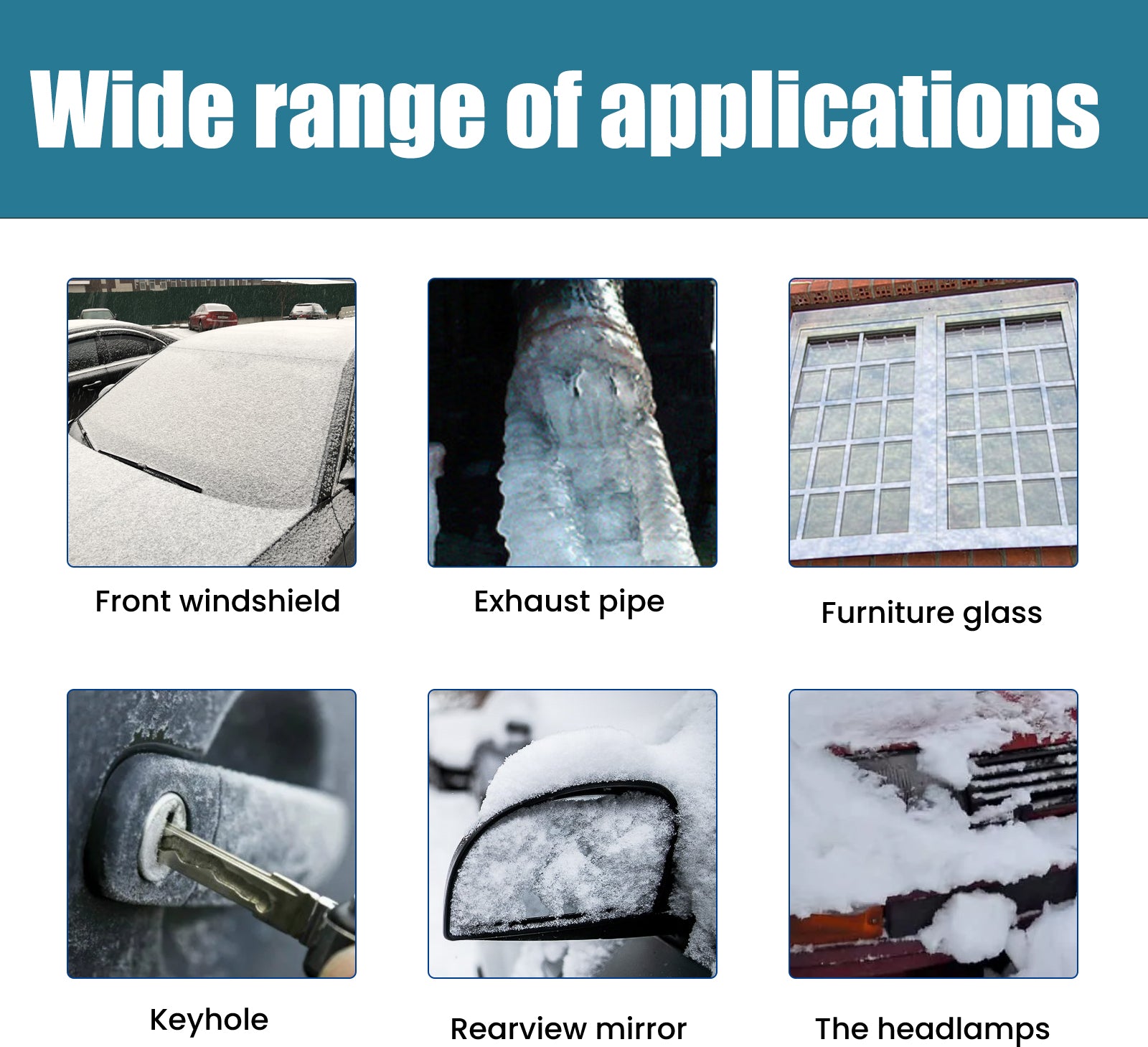 Rayhong Snow Defrosting Agent, Car Windshield Windows Fast And Powerful Defrosting Defogging Deicing And Snow-melting Cleaning Agent