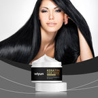Keratin Hair Mask with Mint Leaf Extract, Deep Moisturizing
