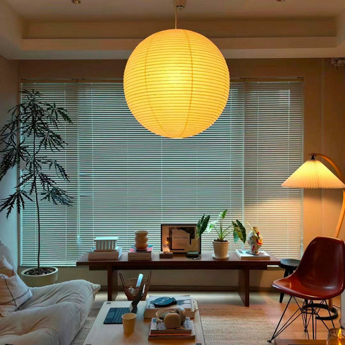 Akari A Pendant Light silo white — organic sculptural ceiling pendant light Tendeli
