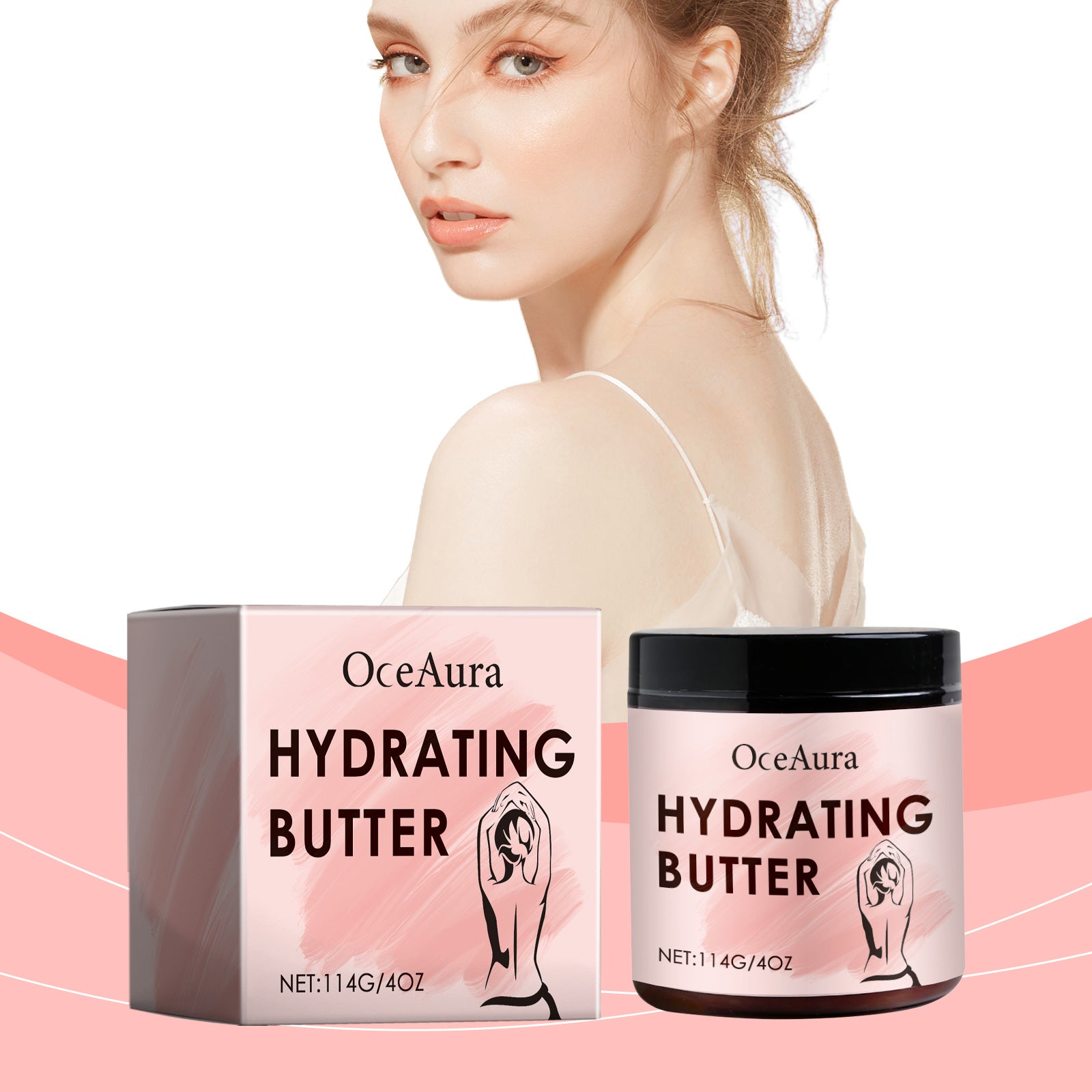 OceAura Hydrating Skin Care Cream Plant Essential Oil Nourishing Hydrating Refreshing Skin Care Improve Skin Elasticity Body Lotion