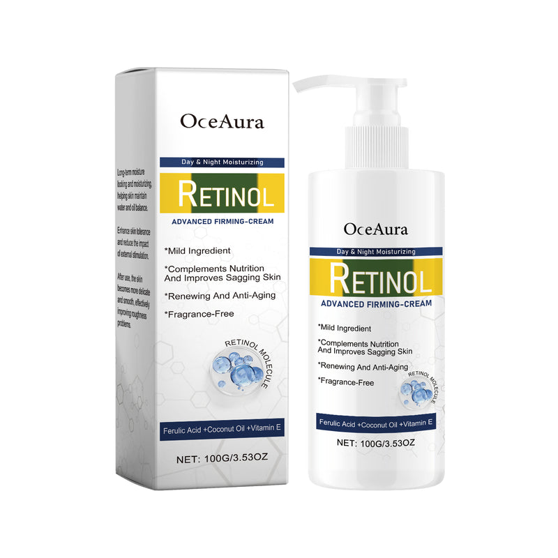 Retinol Firming Moisturizer with Ferulic Acid and Coconut Oil for Face and Body
