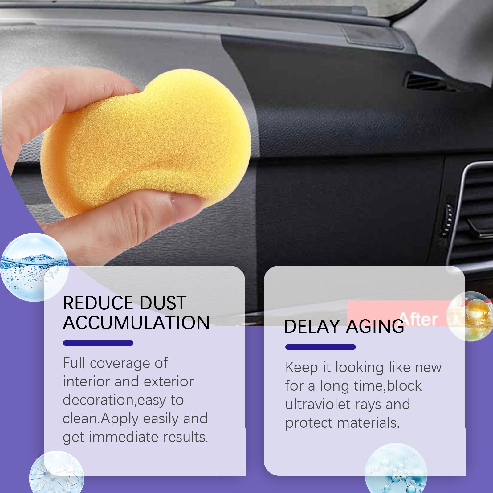 Rayhong Automotive Plastic Retreading Agent, Car Interior Seat Decoration Cleaning Decontamination Retreading Maintenance Cleaner