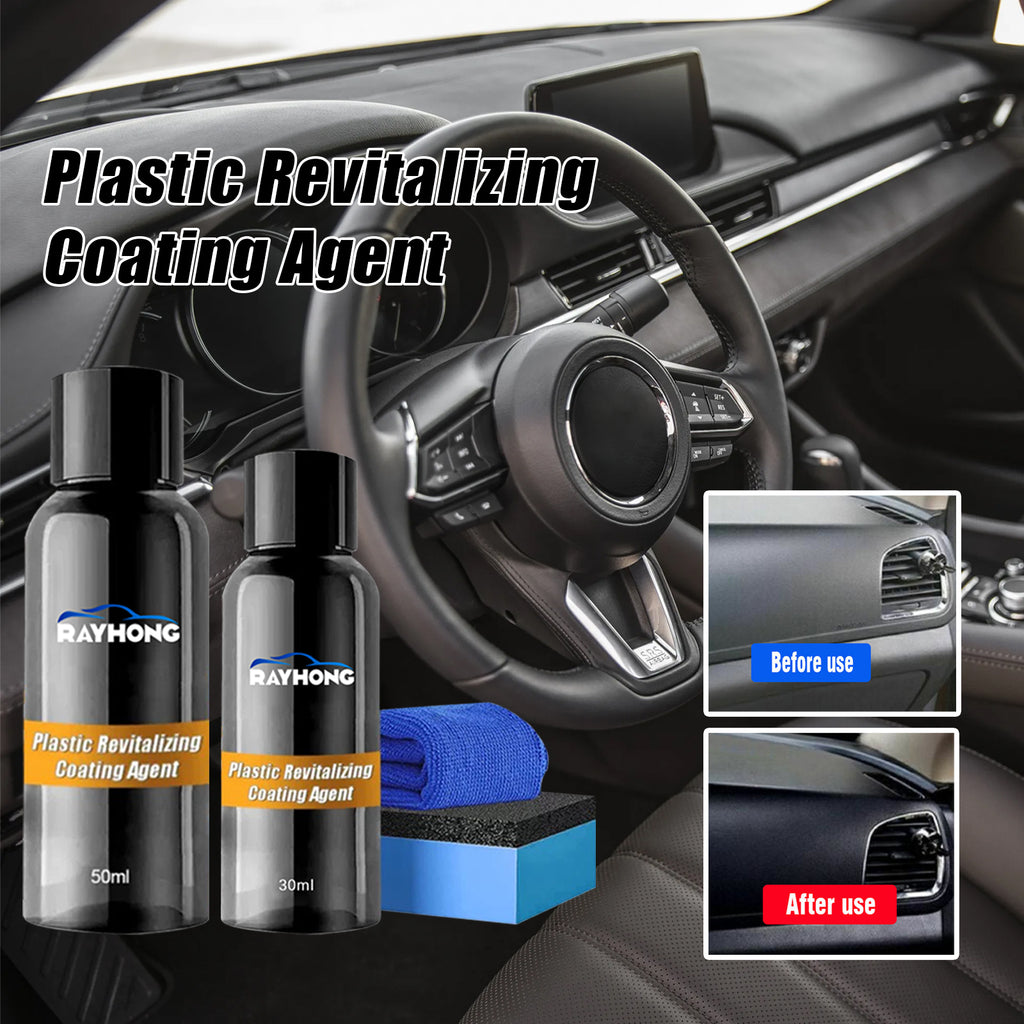Plastic Coating Agent Set, Automotive Interior Instrument Panel Seat Cleaning Decontamination Refurbished Coating Agent