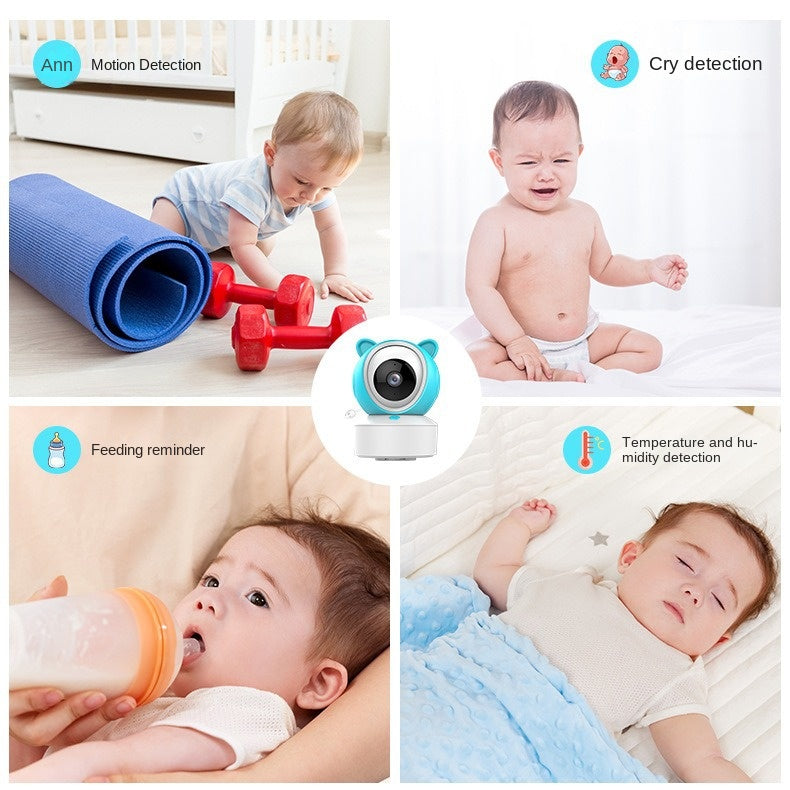 Baby Monitor with Doodle Smartphone Dual Use 5-inch Temperature Detection for Kids and Babies