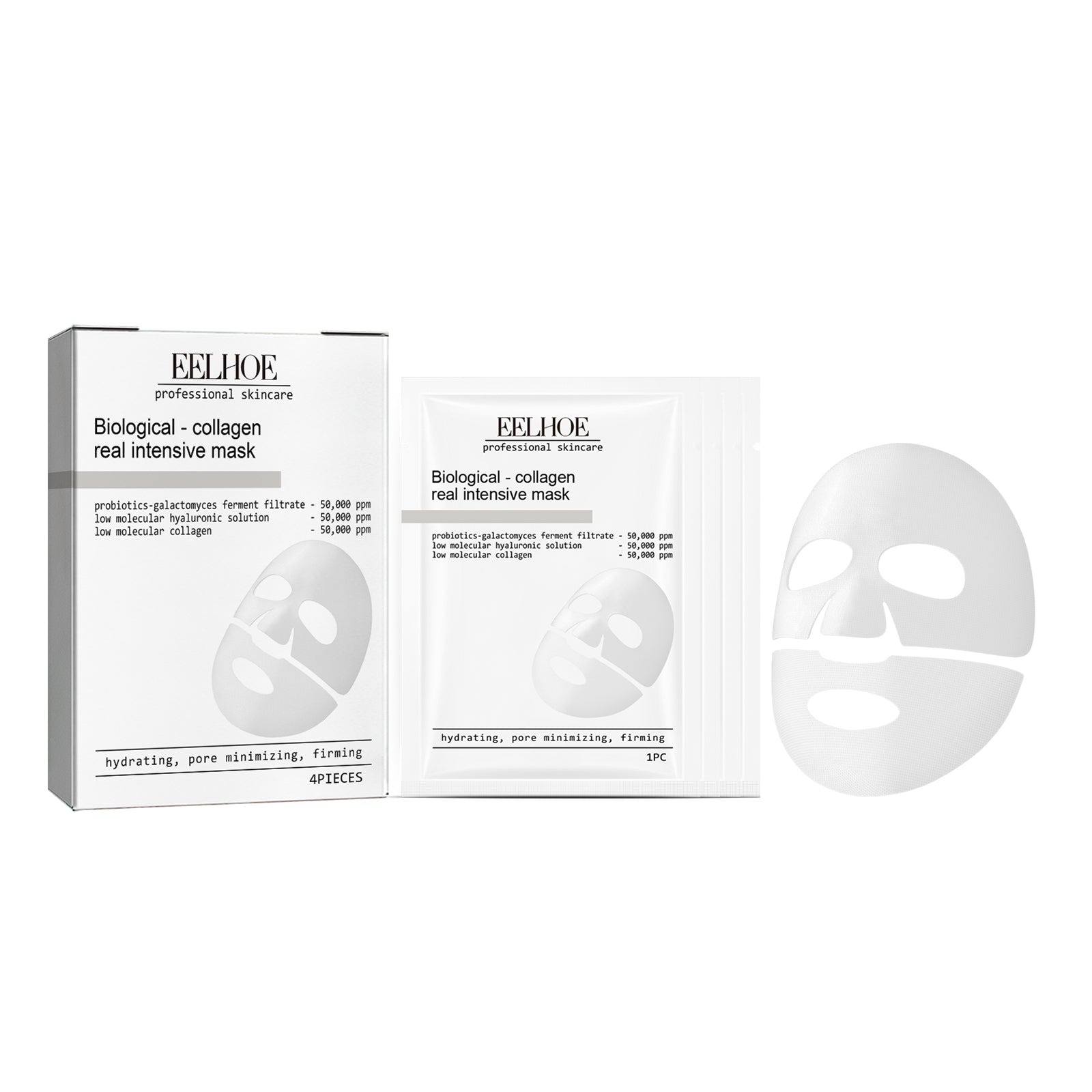 EELHOE Firming Collagen Mask (Box Set) Moisturizing, Hydrating And Firming Three-In-One Mask Nourishes And Smooths The Skin