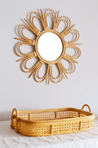 Bong Cane-Woven Rattan Tray