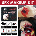 Halloween Special Effects Makeup Kit with Scar Wax and Fake Blood