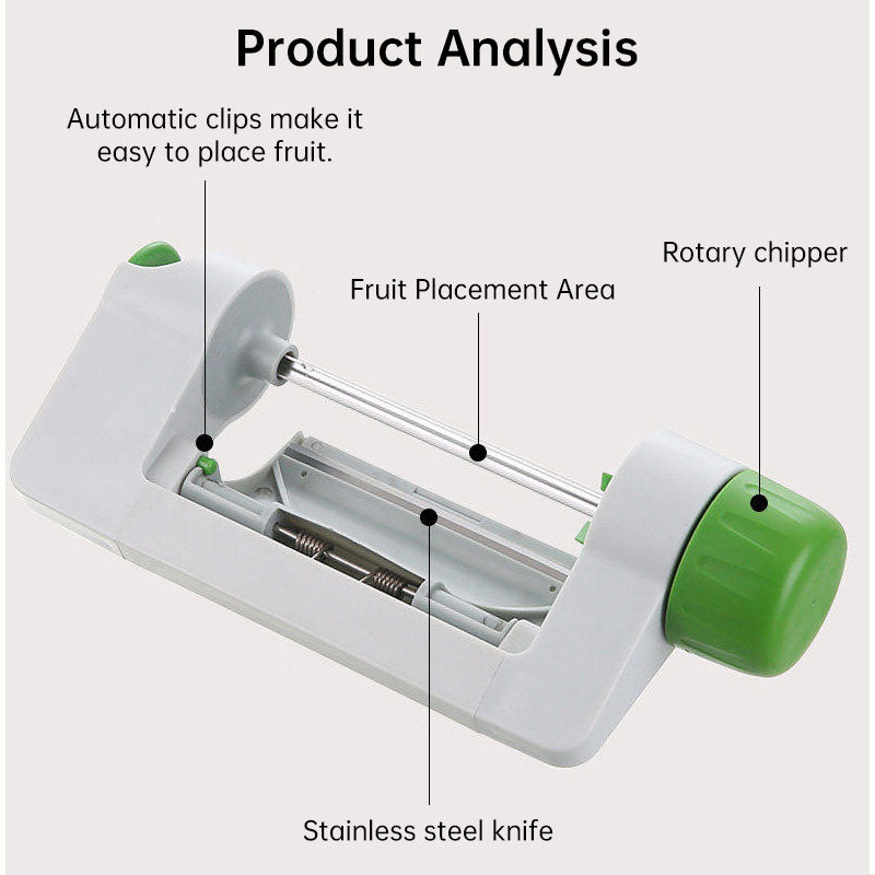 Multi-Function Vegetable Fruit Slicer – Manual Safety Rotary Peeler for Potato, Apple & More, Kitchen Gadget & Accessories