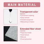Jaysuing Fiber Extension Gel (20ml) Nail Anti-Crack Nail Art Nail Light Therapy Extension Gel Burst Nail Gel