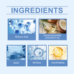 Retinol Firming Moisturizer with Ferulic Acid and Coconut Oil for Face and Body
