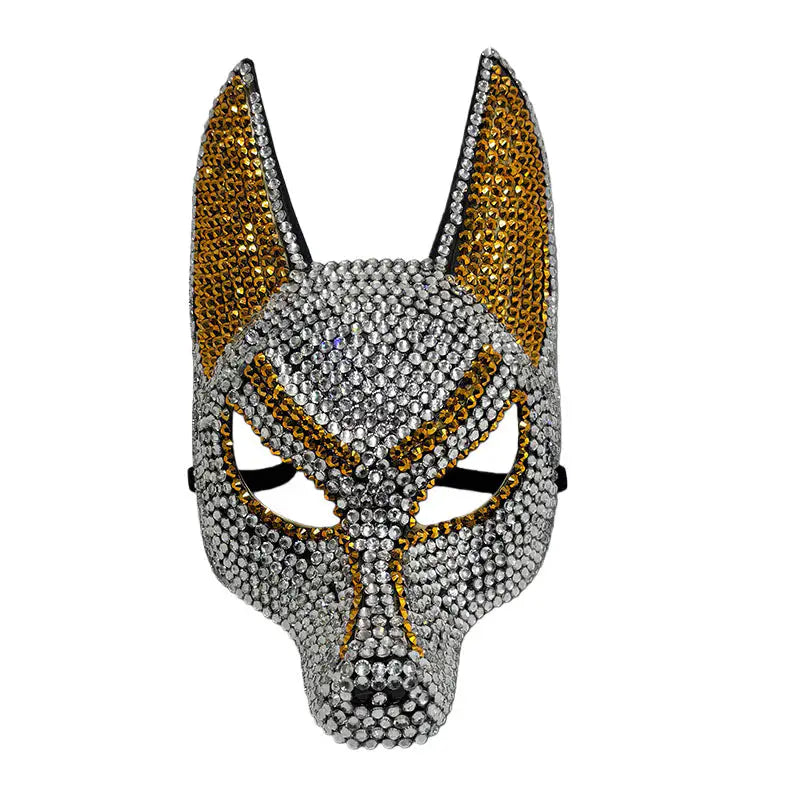 Anubis-Inspired Full-Face Mask for Halloween and Masquerade