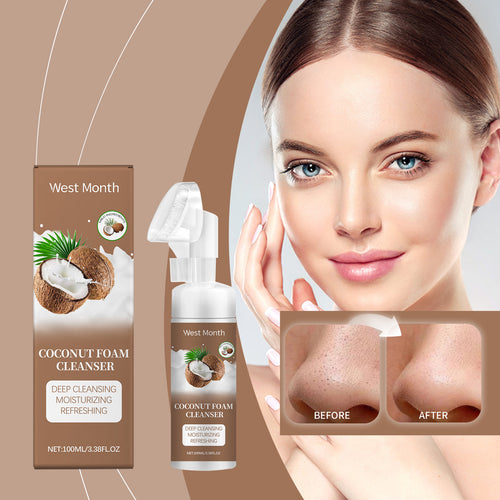 Coconut Foam Facial Cleanser for Gentle Daily Cleansing