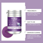 Oralhoe Purple Tooth Cleaning Powder, Daily Care Mouth Clean Fresh Breath Clean Odor Care Powder